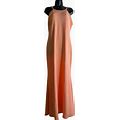 Calvin Klein Dress Womens Size 14 Peach NWT Lined Formal Floor Length Sleeveless