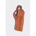 Bianchi 1L Lawman Western OWB 01 Leather Belt Loop Holster Tan Right - 10045