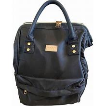 Manso Black School Backpack Bag - Women | Color: Black
