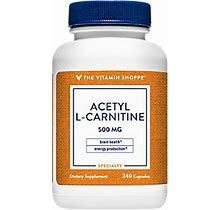 Vitamin Shoppe Acetyl L-Carnitine (500 Mg) - 240 Capsules - Vitamins & Supplements - Supplements - Amino Acids