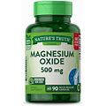 Magnesium Oxide 500Mg Capsules | 90 Count | Non-GMO, Gluten Free Supplement | By Nature's Truth