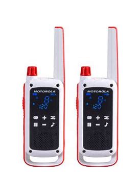 Motorola Talkabout™ Emergency Two-Way Radio, 22 Channels, 1.5 Watt, Red/White