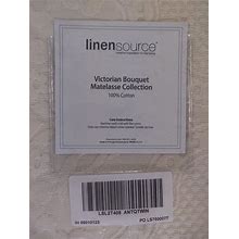 Linen Source Twin Victorian Bouquet Matelasse Bedspread Coverlet 100% Cott 68X94