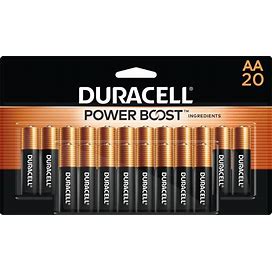 Duracell Coppertop AA Batteries With Power Boost Ingredients, 20 Count Pack Double A Battery With Long-Lasting Power, Alkaline AA Battery For