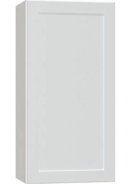 Diamond NOW Arcadia 18-In W X 36-In H X 12-In D White Door Wall Fully Assembled Cabinet (Recessed Panel Shaker Door Style) | G10 W1836R