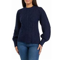 Women's Crown & Ivy Petite Essential Cable Knit Sweater Multicolor