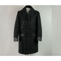 Vintage Coat, 1940S Coat, Railroad Coat, MONTGOMERY WARD, Horsehide Coat, Mackinaw Coat, Double Breasted, Vintage Clothing, Size 40