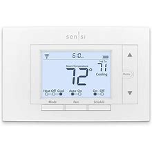 Emerson Sensi Wi-Fi Smart Thermostat For Smart Home, Pro Version, Works With Alexa, Energy Star Certified