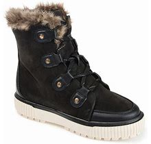 Journee Collection Glacier Women's Winter Boots, Size: 6.5, Black