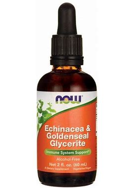 NOW Foods Echinacea & Goldenseal Glycerite Vitamin | 2 Fl Oz Liquid | Herbs And Supplements