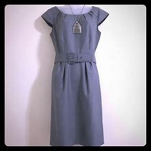 Calvin Klein Dresses | Calvin Klein Cap Sleeve Dress | Color: Gray | Size: 10