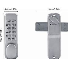 Mechanical Keyless Door Lock,Zinc Alloy Deadbolt Keypad Mechanical,Security Coded Lock,Suitable For Office Doors,Interior Doors,Rental Doors,Composit