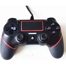PS4 Controller Wired Joystick Gamepad For PC/Playstation 4 Red