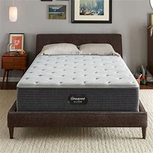 Beautyrest Silver BRS900 12in. Plush Innerspring Tight Top Full Mattress, White