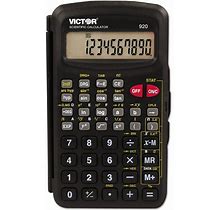 Victor 920 Compact Scientific Calculator With Hinged Case, 10-Digit Lc