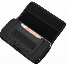 Horizontal Cell Phone Belt Clip Holster Pouch Buckle Wallet Card Holder Case