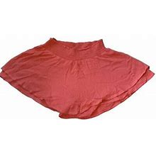 Forever 21 Lightweight Flowy Skort Skirt Coral Pink Size Small