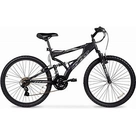 Men's Mountain Bike, Black-Hyper Bicycle 26 In.- Aluminum