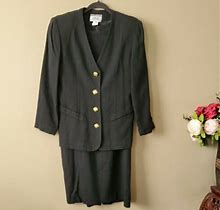 Talbots Petites Sara Campbell Vintage Blazer Jacket And Dress Suit