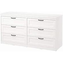 IKEA Songesand 6-Drawer Dresser White 63 3/8X31 7/8 603.667.94