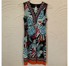 Msk Petite Floral Sleeveless Dress Size Ps