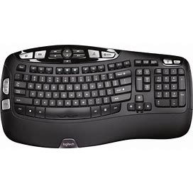 Logitech K350 Wireless Full-Size Keyboard, Black, 920-001996