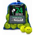 Yellow Pre-Owned Golfball Nut Recycled For Srixon Z Star 4A Quality 24 Golf Balls Mesh Bag Included (Like New)
