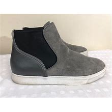 Sam Edelman Women Gray Suede Leather Flat Ankle Casual Boots Size Us