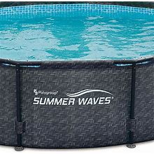 Summer Waves Elite 10ft X 30in Above Ground Frame Swimming Pool Set With Pump -