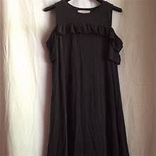 Loft Dresses | Ann Taylor Loft Cold Shoulder Dress | Color: Gray | Size: Xs