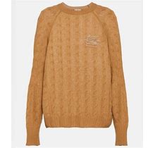 Etro, Cable-Knit Cashmere Sweater, Women, Beige, US 10, Knitwear