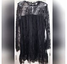 H&M Dresses | H&M Lace Mini Dress - Never Worn | Color: Black | Size: Xl