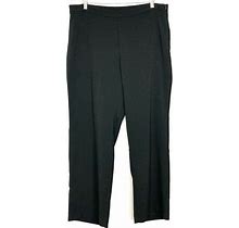 J. Jill Pants & Jumpsuits | J. Jill Side-Zip Crepe Pants Womens Size 18 Elastic Waist Straight Leg Black | Color: Black | Size: 18