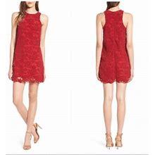 Lovers + Friends Dresses | Nwot Lovers + Friends Red Caspian Lace Sheath | Color: Red | Size: S