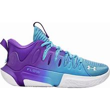 Under Armour Women's Flow Breakthru 4 Basketball Shoes, Size 8, Purple/Blue