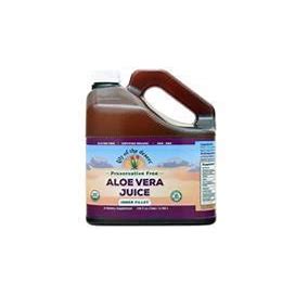 Certified Organic Aloe Vera Juice - Inner Fillet Preservative Free 128 Fl.Oz