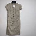 H&M Safari Dress. Size 12 BNWT - New Women | Color: Gray/White | Size: L