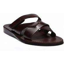 Philip - Leather Woven Strap Sandal - Mens Sandals