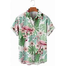 Hawaiian Flamingo Universal Design Mens Polo Shirt New Arrival Relaxed Clothing For Male Female (Adult XS)