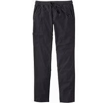 Women's Stretch Ripstop Pull-On Pants, Slim-Leg Black 1X, Cotton L.L.Bean