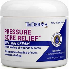 Triderma MD Pressure Sore Relief Healing Cream For Bed Sores Treatment,...