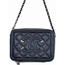 Chanel Mini Shoulder Bag A84452 Black/Caviar Skin