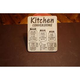 Kitchen Measurement Conversion Magnet
