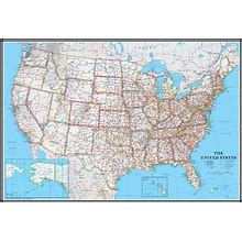 Swiftmaps 48X70 United States Classic Wall Map - Laminated