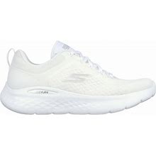Skechers Women's GO RUN Lite Sneaker | Size 7.5 Wide | White | Textile/Synthetic | Vegan | Machine Washable