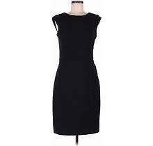 The Limited Black Collection Cocktail Dress - Sheath High Neck Sleeveless: Black Print Dresses - Women's Size 6 Tall