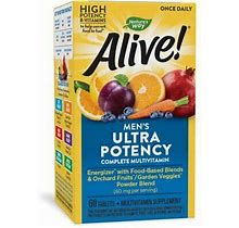 Natures Way Alive Mens Ultra Potency Complete Multivitamin, High