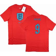 2022-2023 England World Cup Crest Tee (Red) (Kane 9)