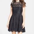 Bb Dakota Dresses | Black Lace Dress | Color: Black | Size: 0