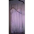 Ladies Semi-Formal Dress - Size 7/8 Hailey Logan -White, Rhinestones Gorgeous!